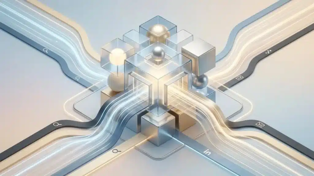 Diagram showing the most effective B2B lead generation channels in 2025, including SEO, LinkedIn, paid media, email marketing, and intent-based platforms