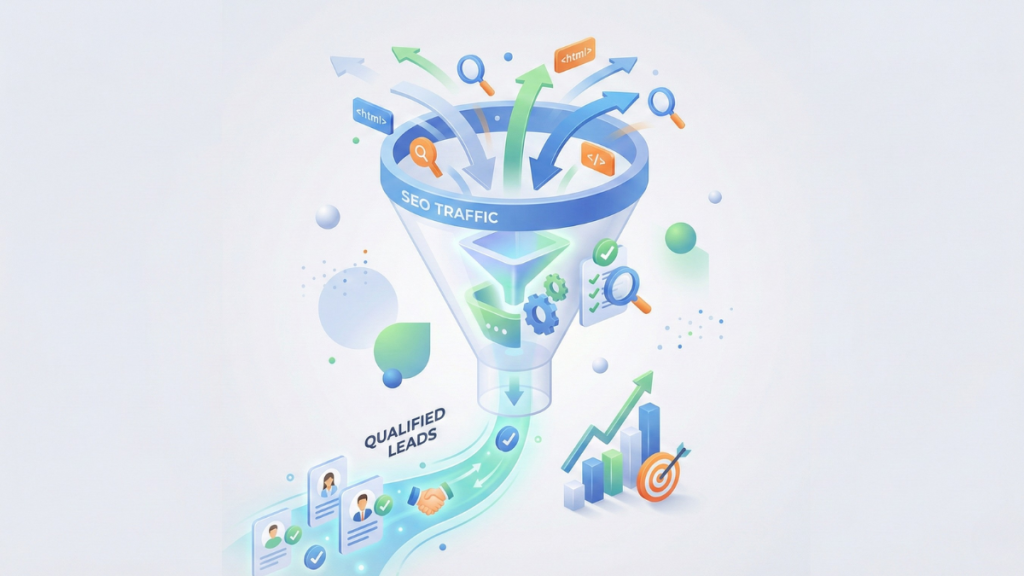 B2B SEO page structure designed to qualify leads instead of maximizing traffic