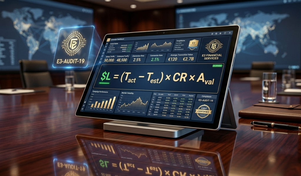 Financial formula for calculating B2B SEO revenue leak